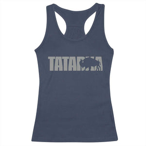 Vintage Tatanka Bison Racerback Tank Top Native American Buffalo Graphic