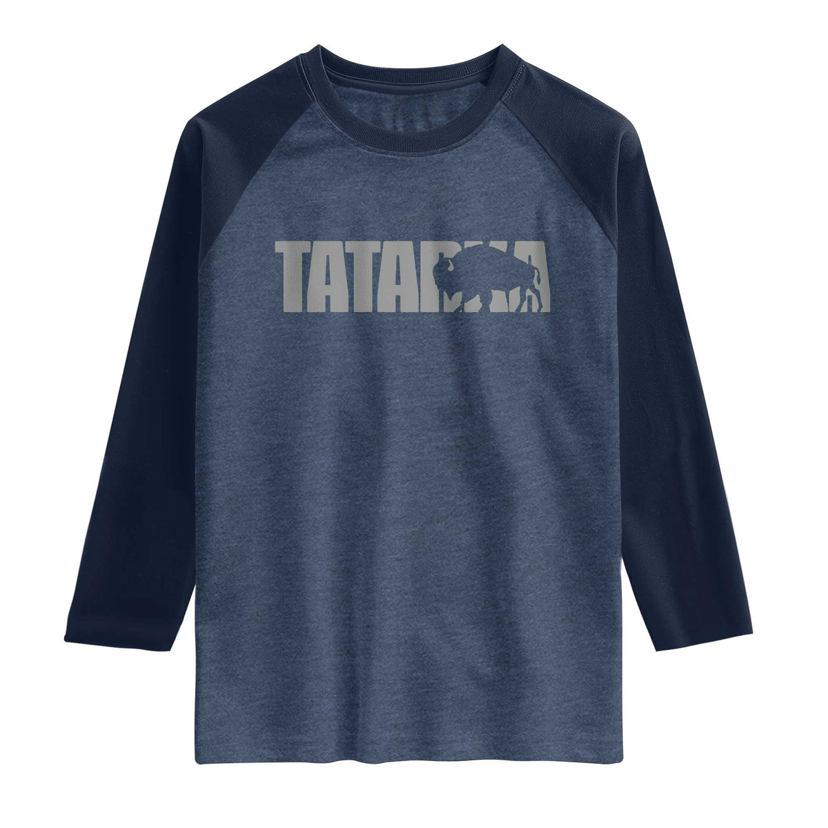 Vintage Tatanka Bison Raglan Shirt Native American Buffalo Graphic