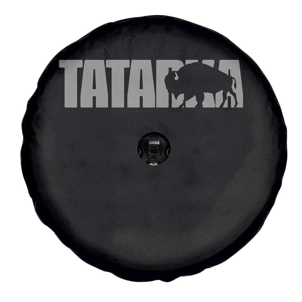 Vintage Tatanka Bison Spare Tire Cover Native American Buffalo Graphic
