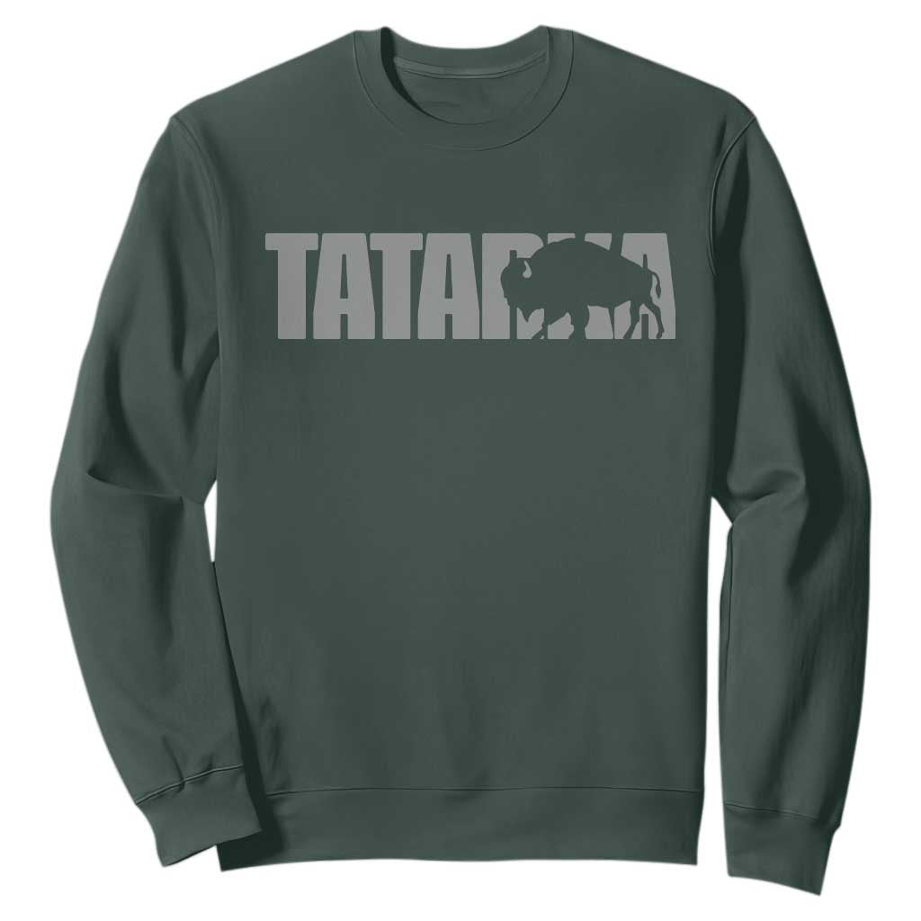 Vintage Tatanka Bison Sweatshirt Native American Buffalo Graphic