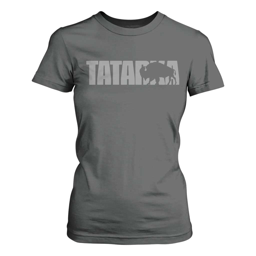 Vintage Tatanka Bison T Shirt For Women Native American Buffalo Graphic
