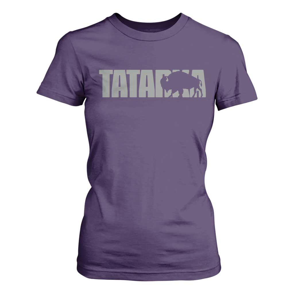 Vintage Tatanka Bison T Shirt For Women Native American Buffalo Graphic