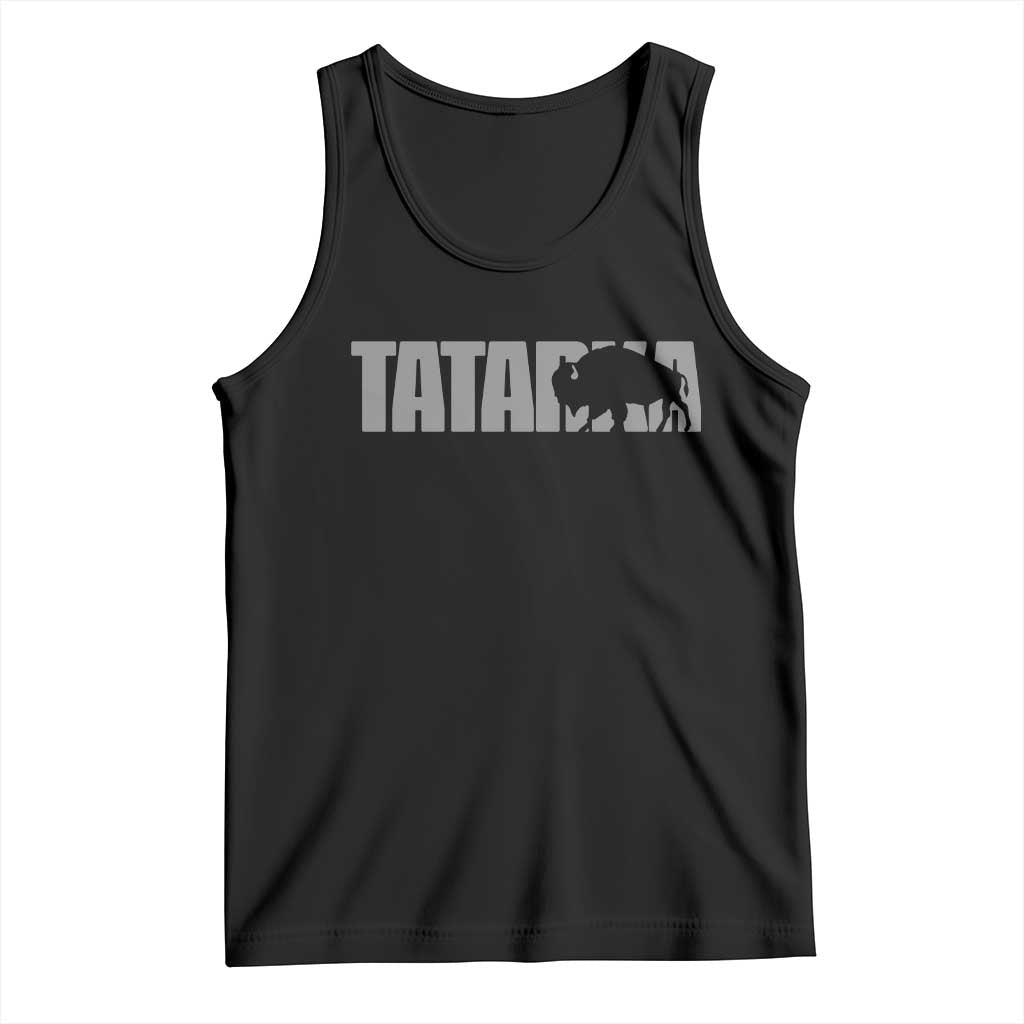 Vintage Tatanka Bison Tank Top Native American Buffalo Graphic
