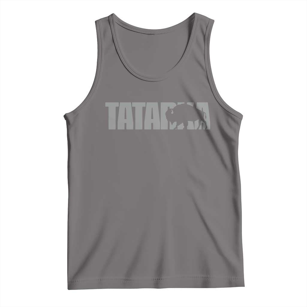 Vintage Tatanka Bison Tank Top Native American Buffalo Graphic