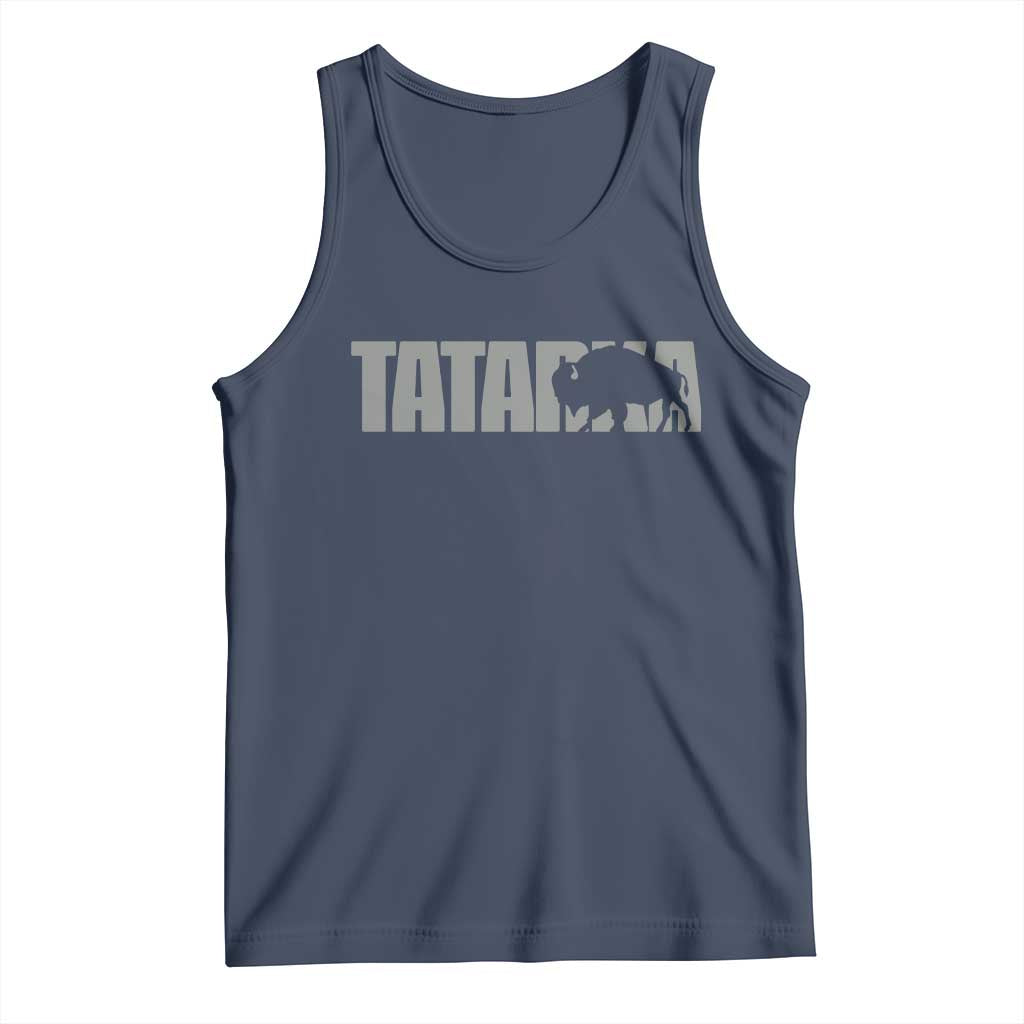 Vintage Tatanka Bison Tank Top Native American Buffalo Graphic