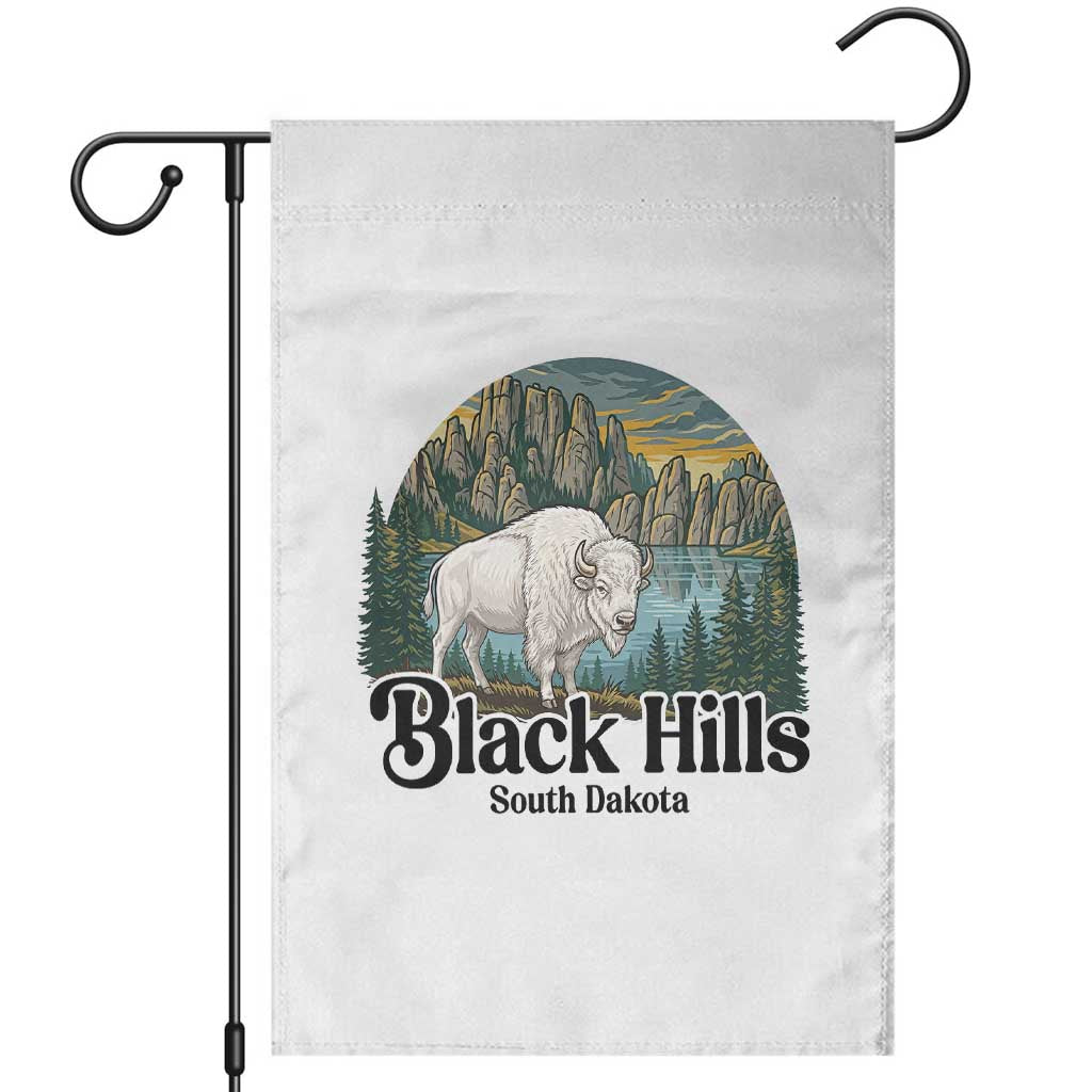 Black Hills South Dakota White Buffalo Garden Flag State Pride Gift TS12 White Print Your Wear