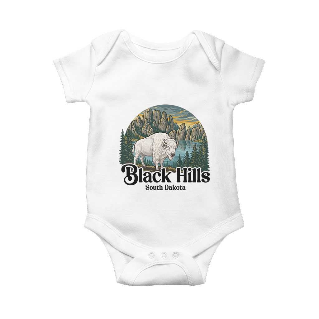 Black Hills South Dakota White Buffalo Baby Onesie State Pride Gift