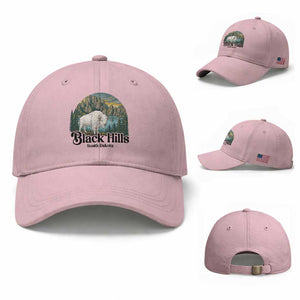 Black Hills South Dakota White Buffalo Baseball Cap State Pride Gift