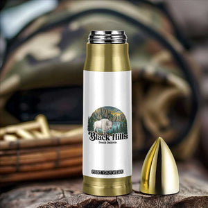 Black Hills South Dakota White Buffalo Bullet Tumbler State Pride Gift