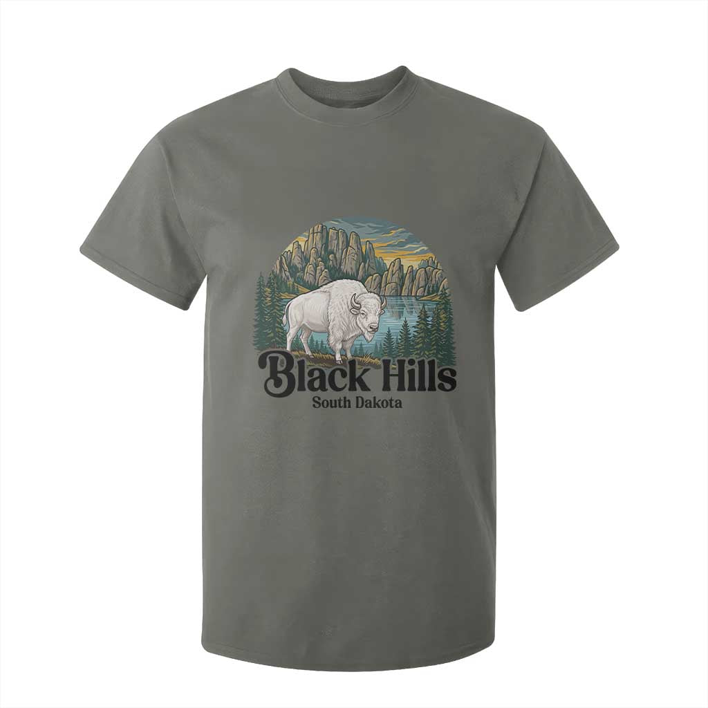 Black Hills South Dakota White Buffalo T Shirt For Kid State Pride Gift