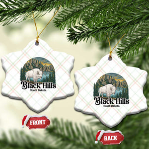Black Hills South Dakota White Buffalo Ceramic Ornament State Pride Gift