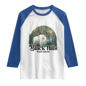 Black Hills South Dakota White Buffalo Raglan Shirt State Pride Gift