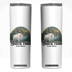 Black Hills South Dakota White Buffalo Skinny Tumbler State Pride Gift