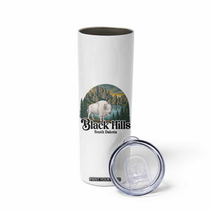 Black Hills South Dakota White Buffalo Skinny Tumbler State Pride Gift