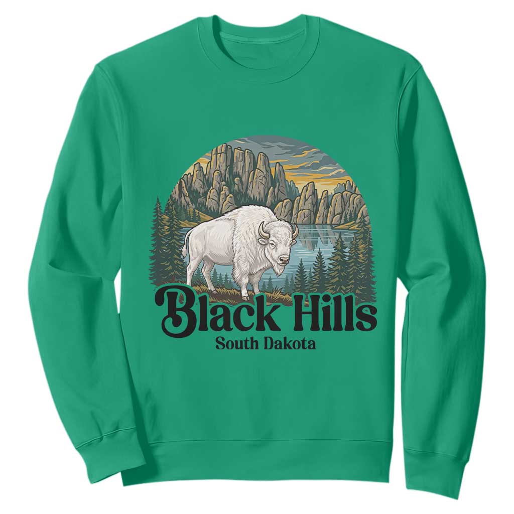 Black Hills South Dakota White Buffalo Sweatshirt State Pride Gift