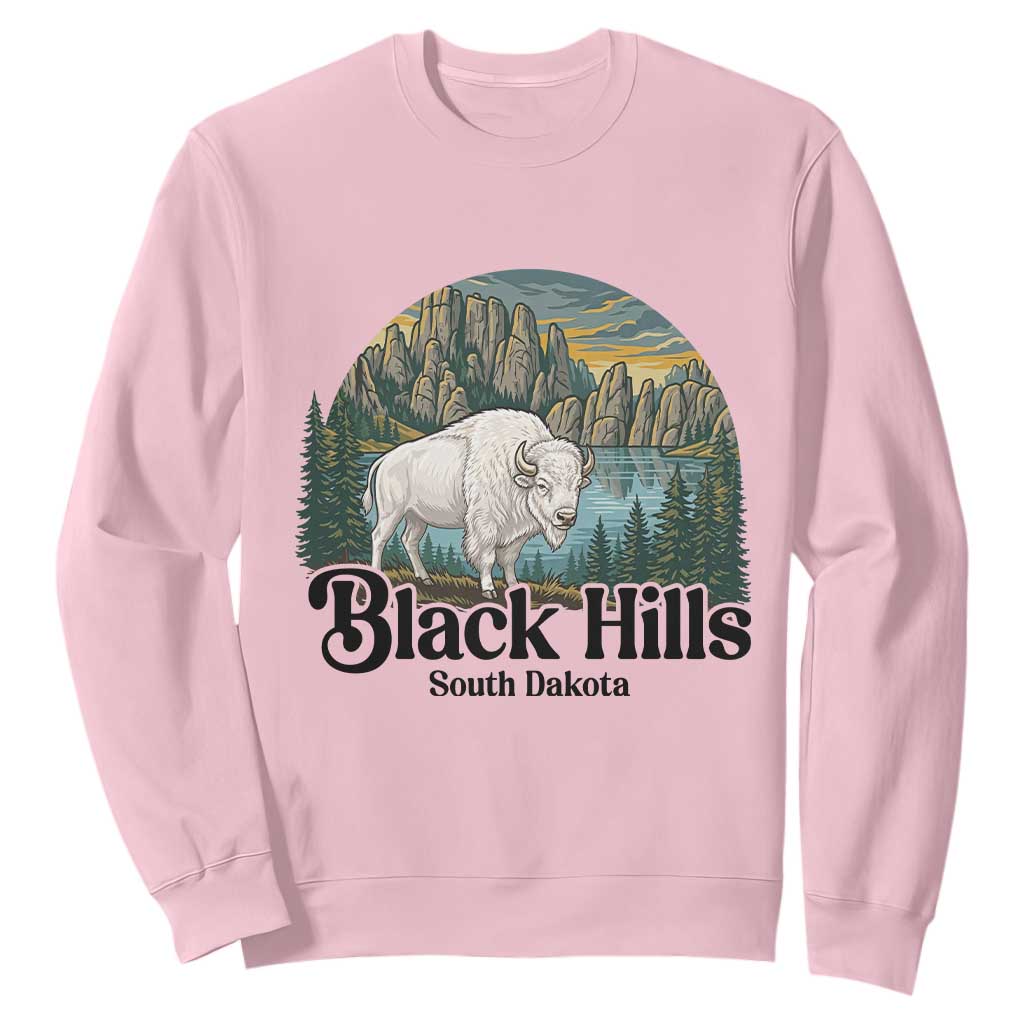 Black Hills South Dakota White Buffalo Sweatshirt State Pride Gift
