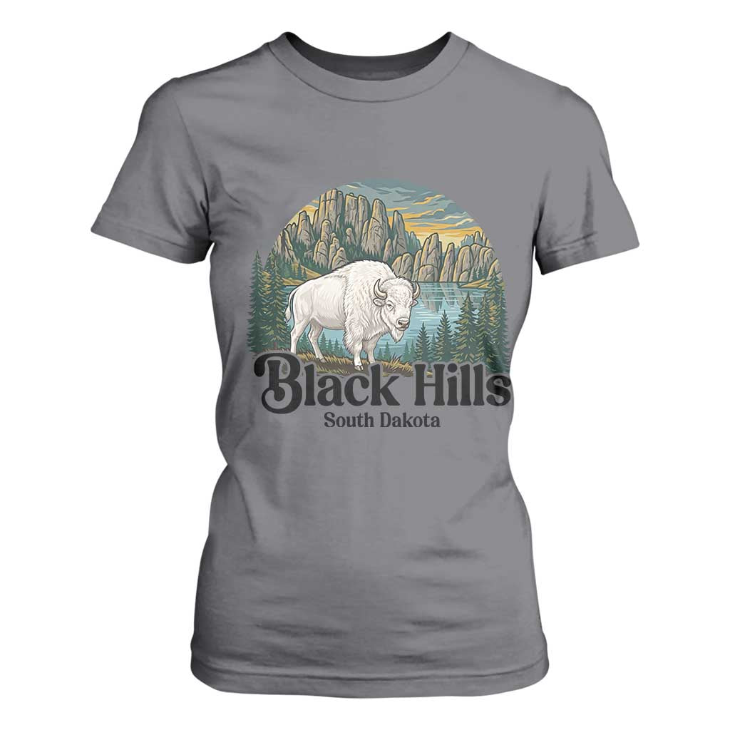 Black Hills South Dakota White Buffalo T Shirt For Women State Pride Gift