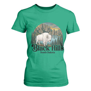 Black Hills South Dakota White Buffalo T Shirt For Women State Pride Gift