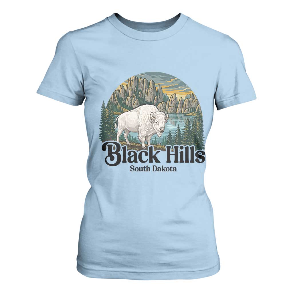 Black Hills South Dakota White Buffalo T Shirt For Women State Pride Gift
