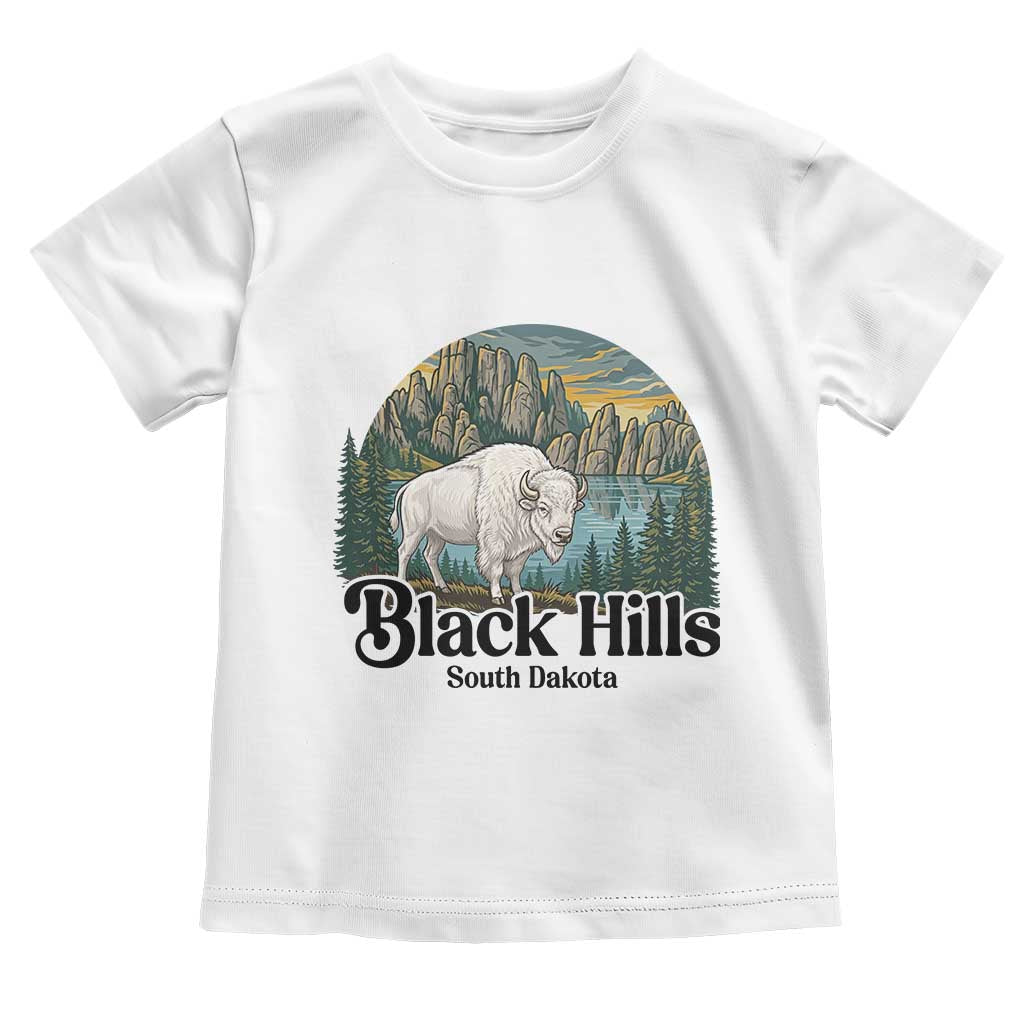 Black Hills South Dakota White Buffalo Toddler T Shirt State Pride Gift TS12 White Print Your Wear