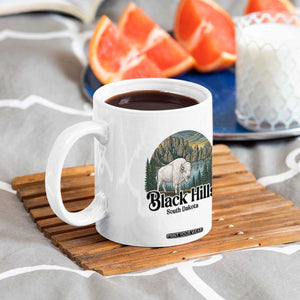 Black Hills South Dakota White Buffalo Coffee Mug State Pride Gift