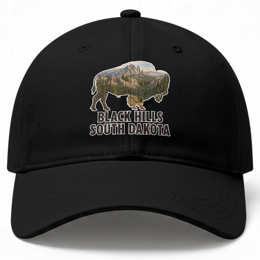 Black Hills South Dakota Bison Baseball Cap State Pride Gift TS12 Print Your Wear