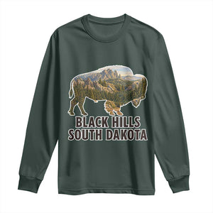Black Hills South Dakota Bison Long Sleeve Shirt State Pride Gift