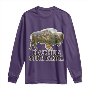 Black Hills South Dakota Bison Long Sleeve Shirt State Pride Gift
