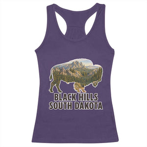 Black Hills South Dakota Bison Racerback Tank Top State Pride Gift