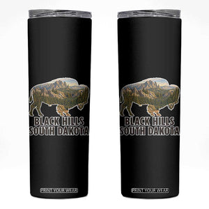 Black Hills South Dakota Bison Skinny Tumbler State Pride Gift