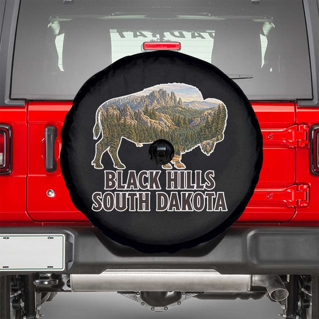 Black Hills South Dakota Bison Spare Tire Cover State Pride Gift