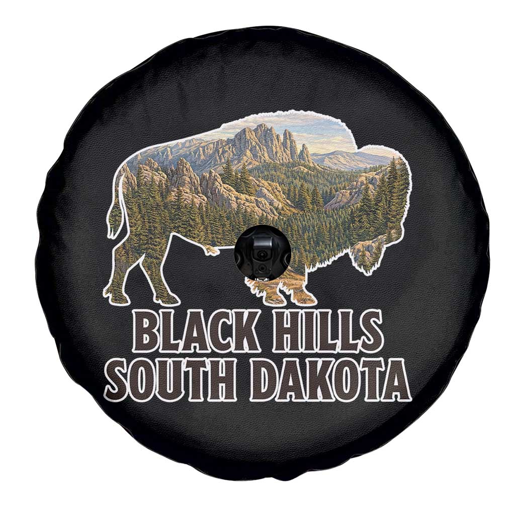 Black Hills South Dakota Bison Spare Tire Cover State Pride Gift