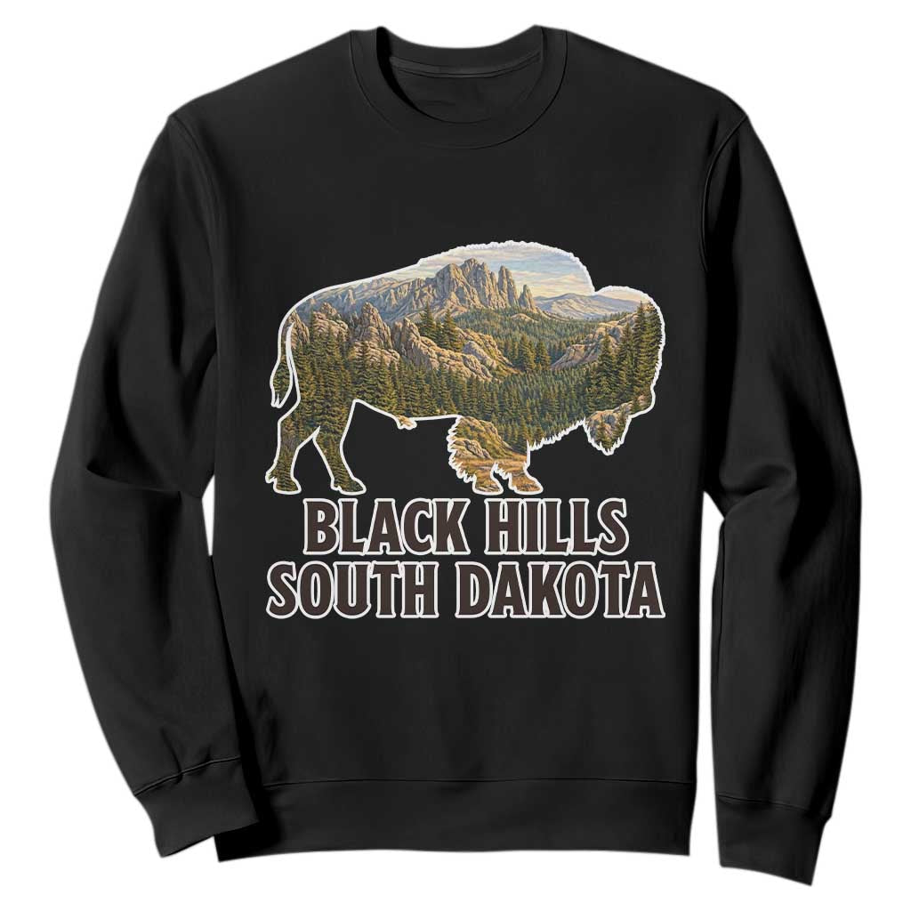 Black Hills South Dakota Bison Sweatshirt State Pride Gift