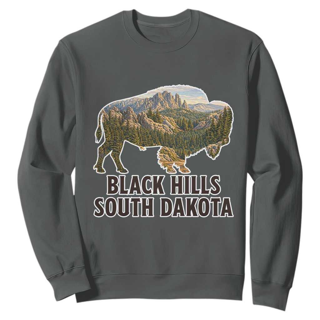 Black Hills South Dakota Bison Sweatshirt State Pride Gift