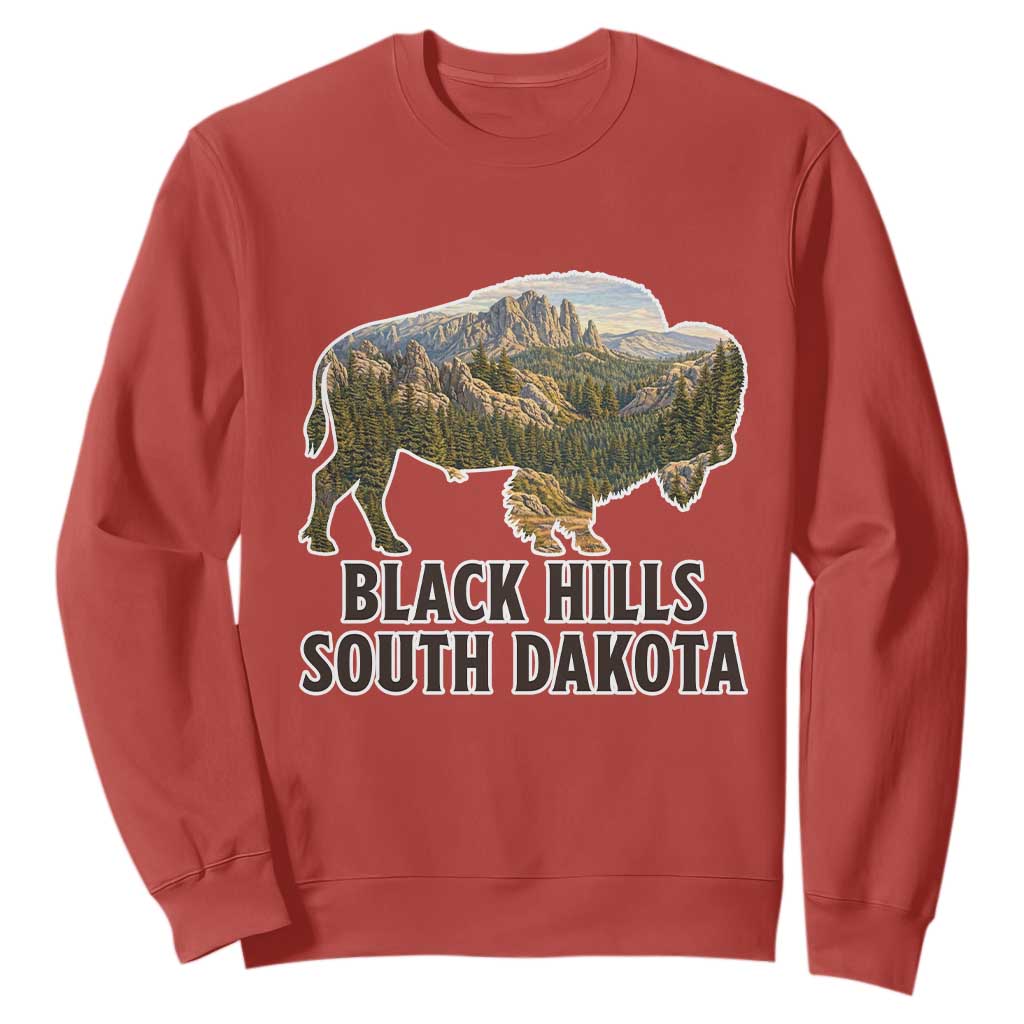 Black Hills South Dakota Bison Sweatshirt State Pride Gift