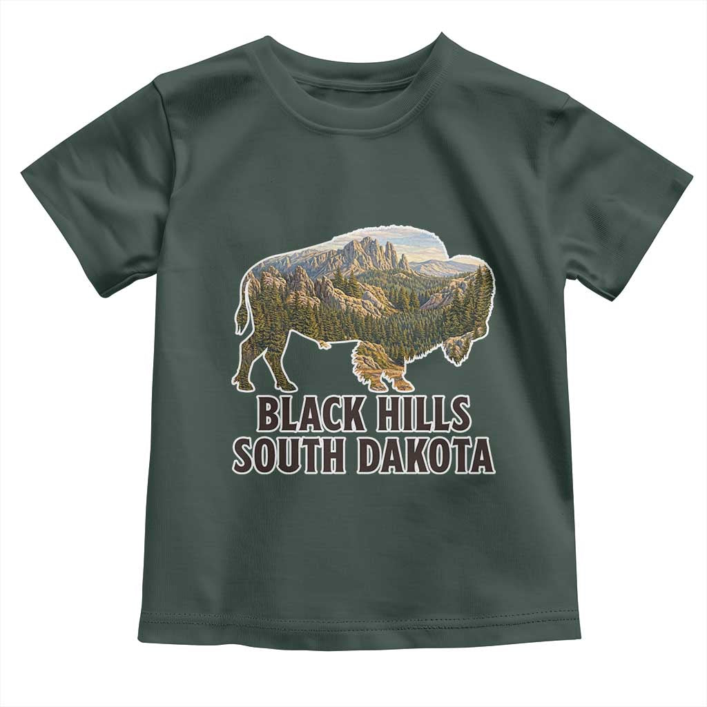 Black Hills South Dakota Bison Toddler T Shirt State Pride Gift