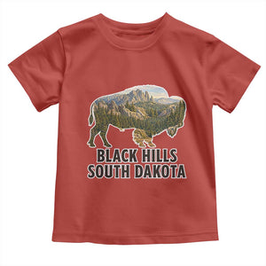 Black Hills South Dakota Bison Toddler T Shirt State Pride Gift
