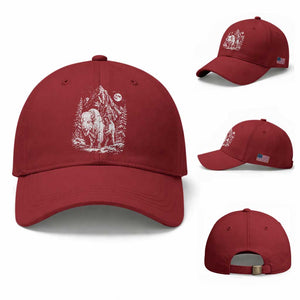 Vintage Native American Bison Rider Baseball Cap Indigenous Warrior Graphic
