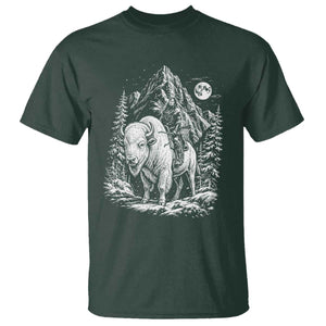 Vintage Native American Bison Rider T Shirt Indigenous Warrior Graphic