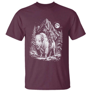 Vintage Native American Bison Rider T Shirt Indigenous Warrior Graphic