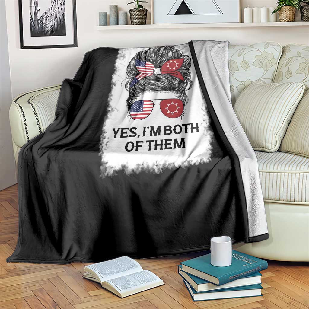 Lakota And American Pride Throw Blanket Im Both Of Them Oglala Native Heritage