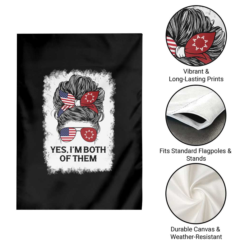 Lakota And American Pride Garden Flag Im Both Of Them Oglala Native Heritage