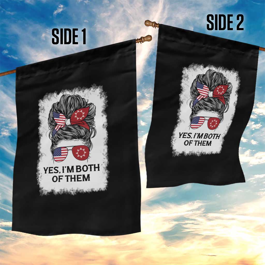 Lakota And American Pride Garden Flag Im Both Of Them Oglala Native Heritage