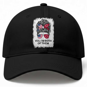 Lakota And American Pride Baseball Cap Im Both Of Them Oglala Native Heritage