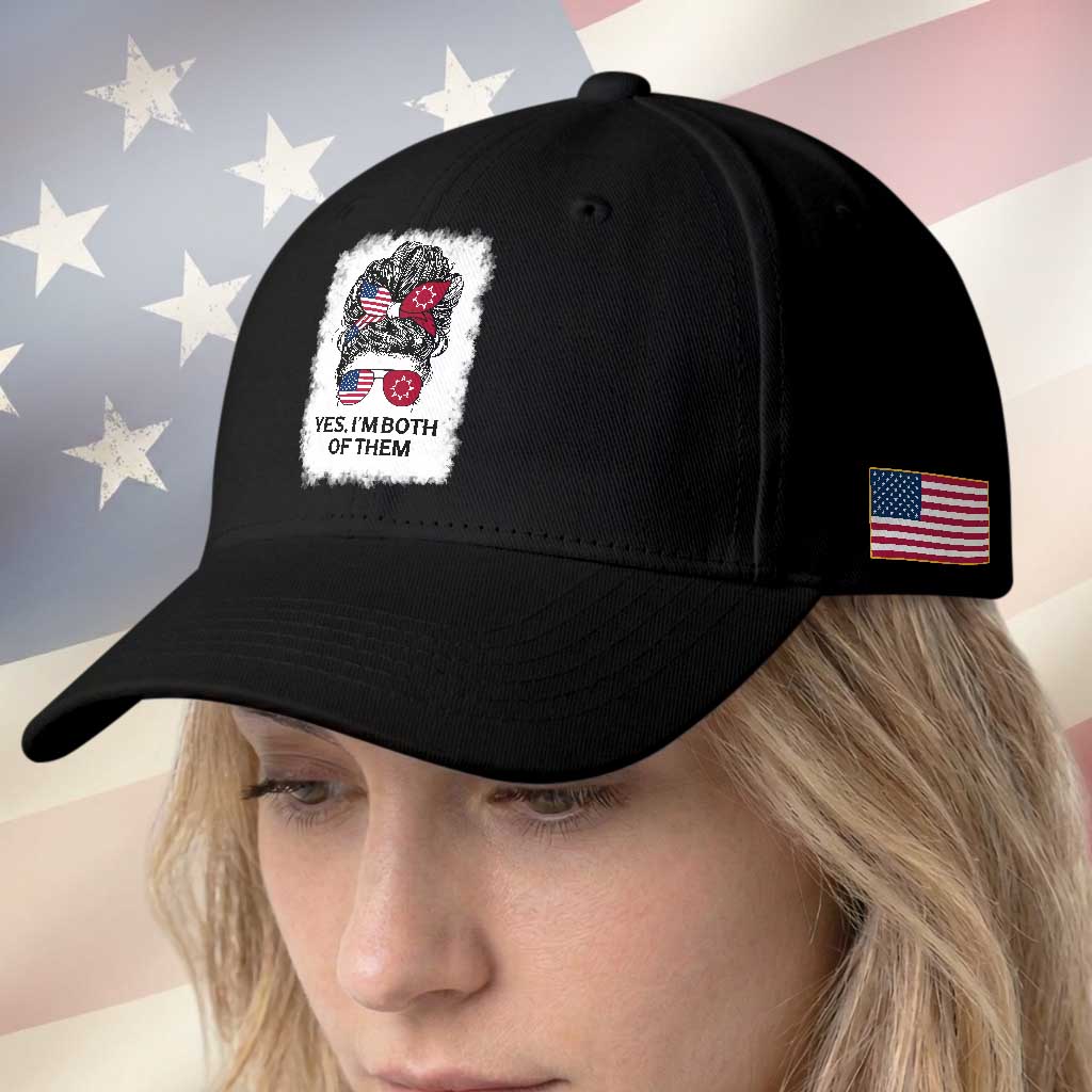 Lakota And American Pride Baseball Cap Im Both Of Them Oglala Native Heritage