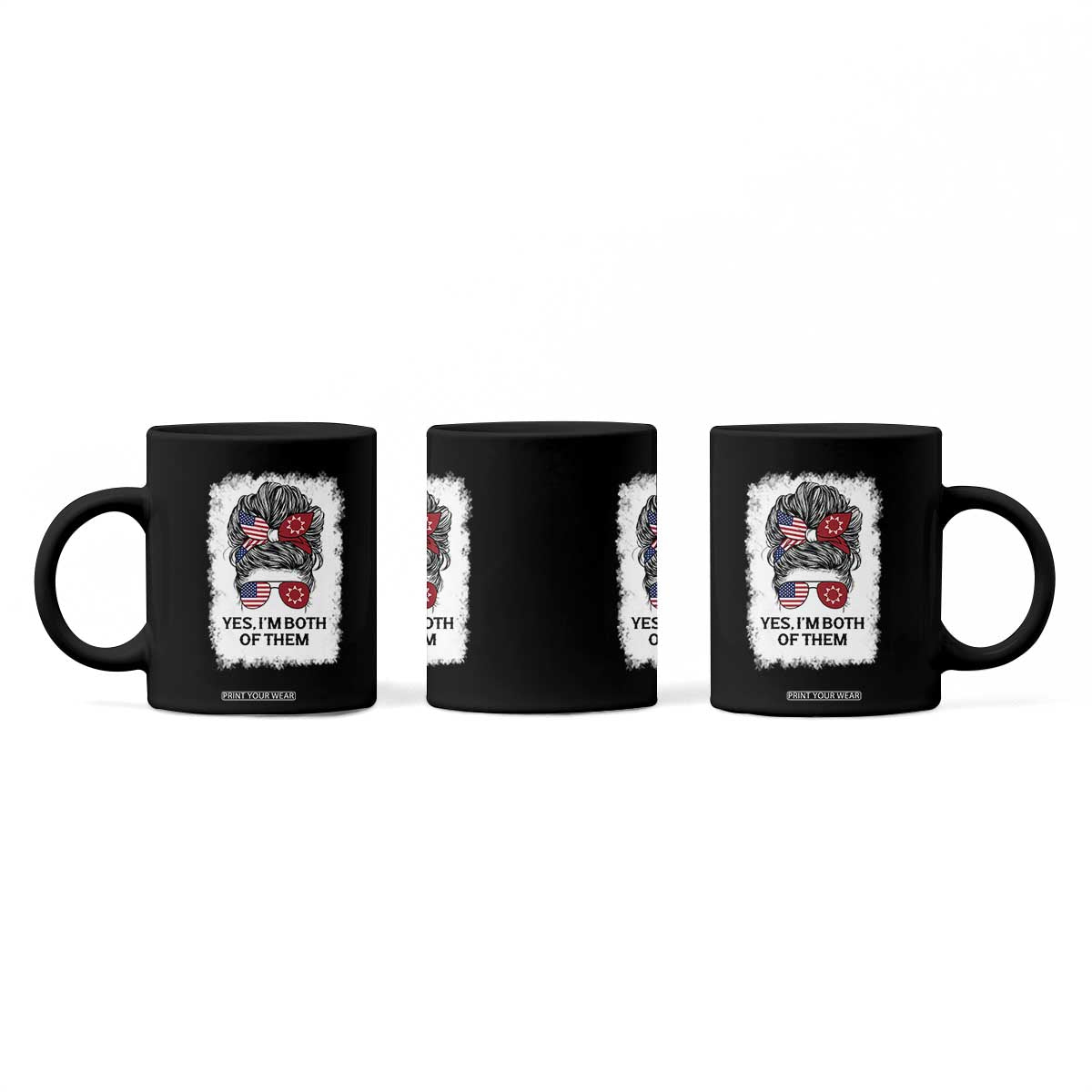 Lakota And American Pride Coffee Mug Im Both Of Them Oglala Native Heritage