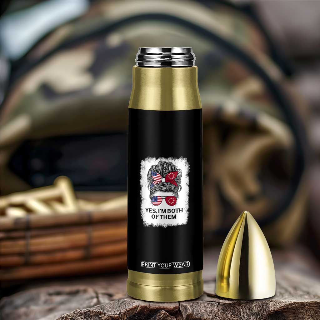 Lakota And American Pride Bullet Tumbler Im Both Of Them Oglala Native Heritage