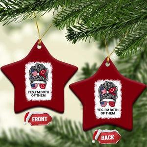 Lakota And American Pride Ceramic Ornament Im Both Of Them Oglala Native Heritage