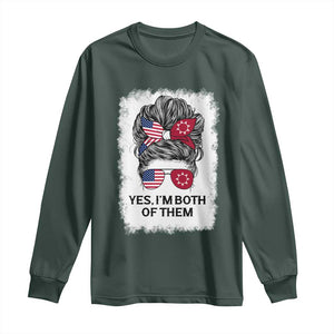 Lakota And American Pride Long Sleeve Shirt Im Both Of Them Oglala Native Heritage