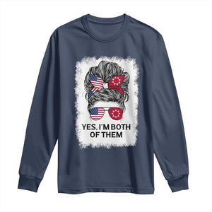 Lakota And American Pride Long Sleeve Shirt Im Both Of Them Oglala Native Heritage